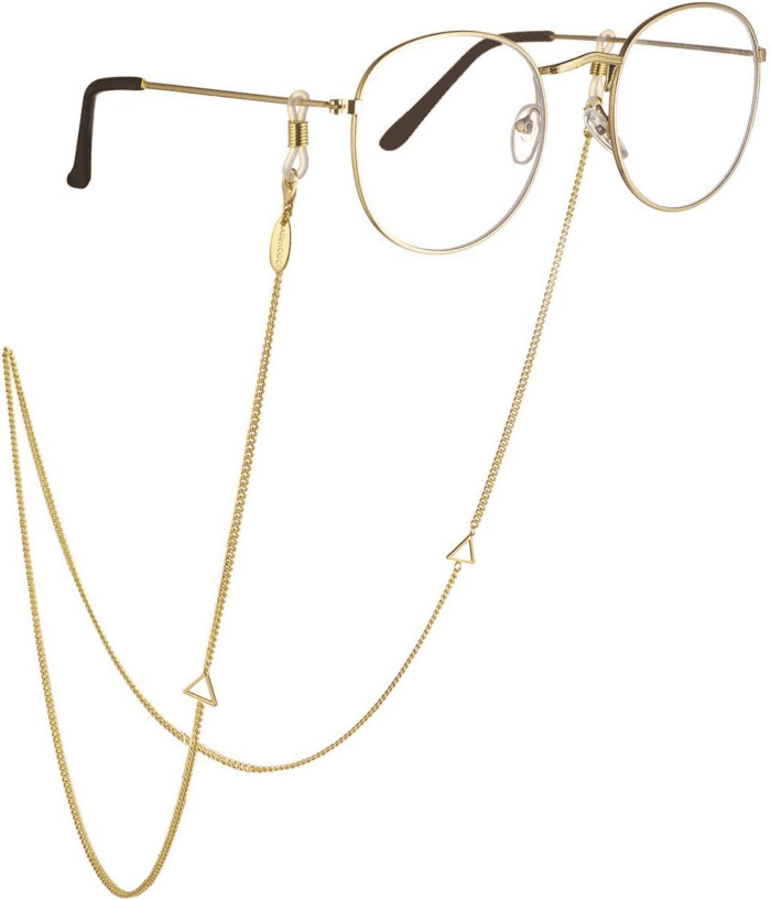 Glasses Chain, Eyeglass Strap for Women Sunglasses - 14K Gold Eyeglasses Chain, Eye Glasses Holders around Neck