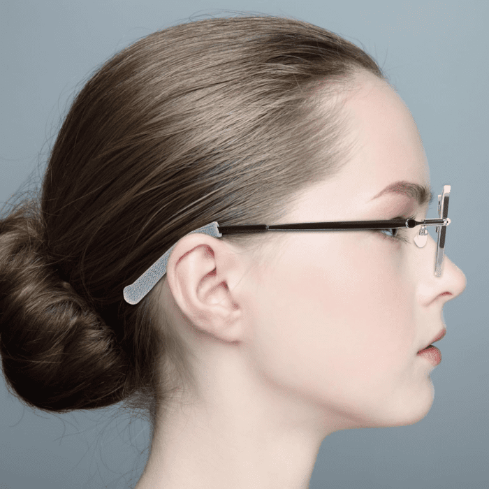 Anti-Slip Elastic Comfort Eyeglasses Temple Tips Sleeve, Microstructured Fabric Glasses Ear Grip, Soft and Well-Fitting Glasses Ear Cushion, Knitting Eyeglass Ear Grips, Glasses Accessories - Image 5