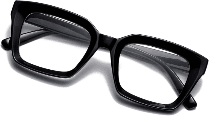 Classic Thick Square Frame Clear Lens Glasses for Women Men Non Prescription Eyeglasses - Image 7