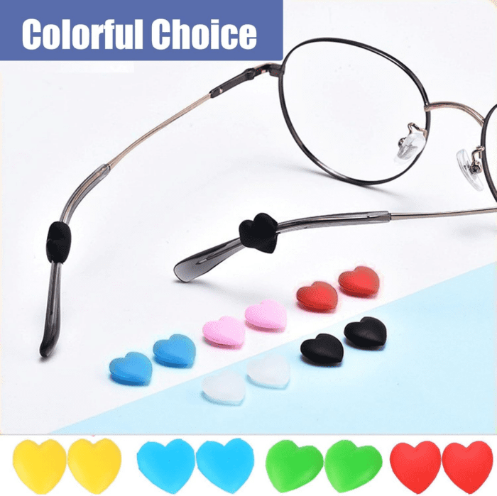 Anti-Slip Soft Glasses End Tips,Silicone Tube Sleeve Eyeglass Ear Pieces Holder,Glasses Retainer,10Pairs - Image 7