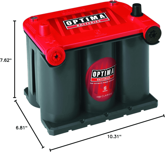 Batteries High Performance 75/25 Redtop Sealed AGM Car, Truck, and SUV Starting Battery, 720 CCA, Dual SAE and GM Terminals, Maintenance Free, Versitile Mounting - Image 6