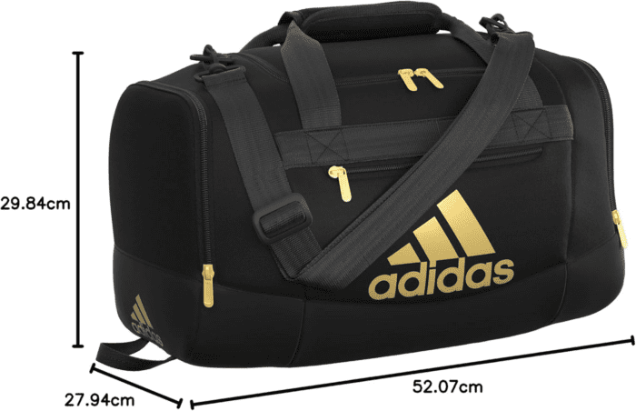 Unisex Adult Defender 4.0 Duffel, Durable Athletic Sports Gym Travel Bag for Men and Women, Black/Gold Metallic, Small (38 L) - Image 11