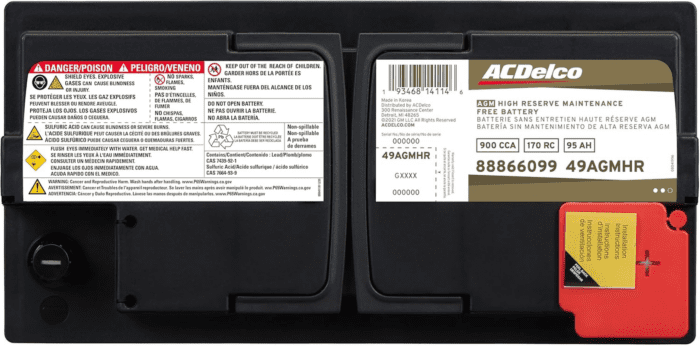 Gold 49AGMHR 36 Month Warranty High Reserve AGM BCI Group 49 Battery - Image 4