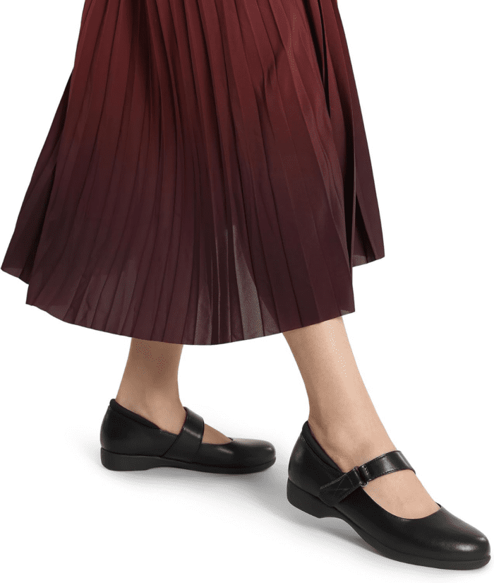 Womens Ballet Mary Jane Flats, Comfortable Business Office Dress Shoes for Women Dressy and Work with Ankle Strap - Image 5