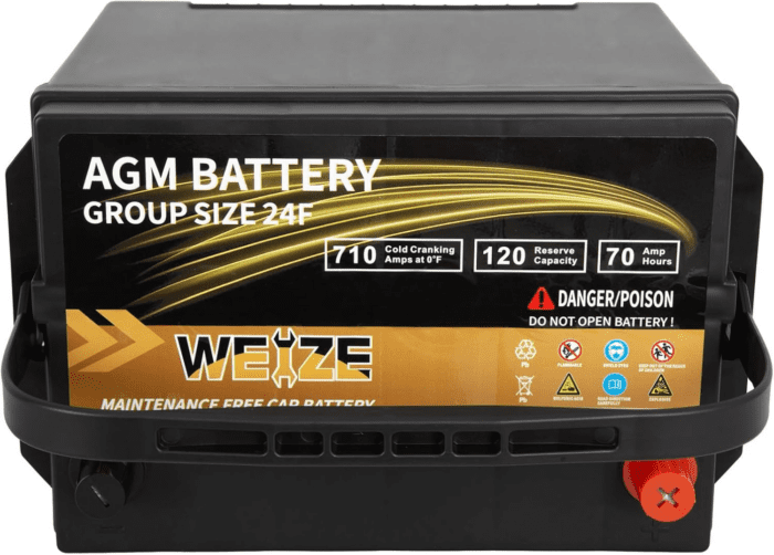 Platinum AGM Battery BCI Group 24F Automotive Battery, 120RC, 710CCA, 36 Months Warranty - Image 4