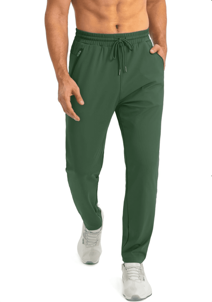 Men'S Sweatpants with Zipper Pockets Tapered Joggers for Men Athletic Pants for Workout, Jogging, Running - Image 2