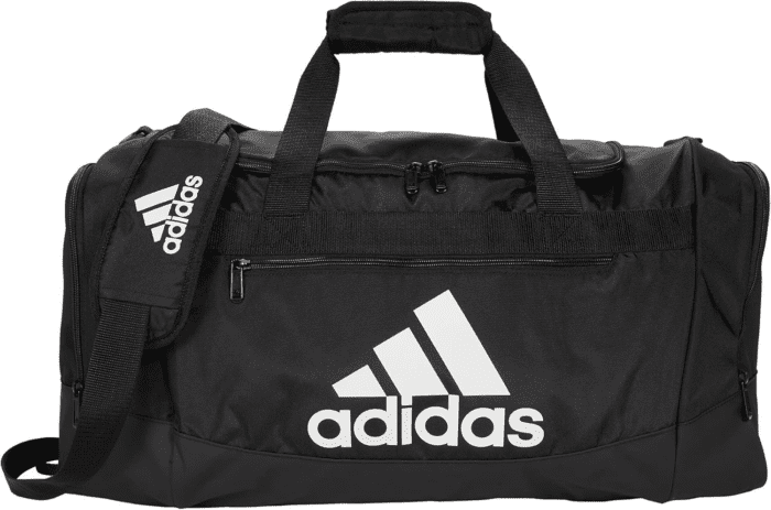 Unisex Adult Defender 4.0 Duffel, Durable Athletic Sports Gym Travel Bag for Men and Women, Black/White, Medium (66 L) - Image 3