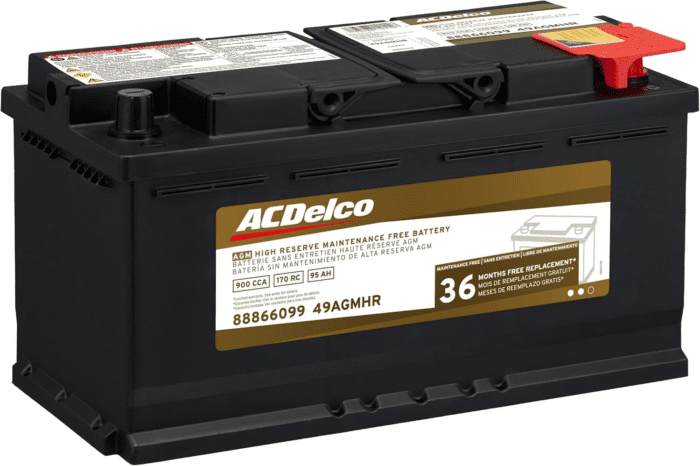 Gold 49AGMHR 36 Month Warranty High Reserve AGM BCI Group 49 Battery - Image 2