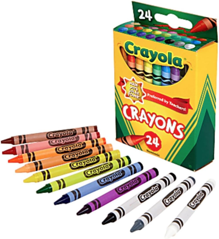 24 Count Box of Crayons Non-Toxic Color Coloring School Supplies (2 Packs) - Image 2