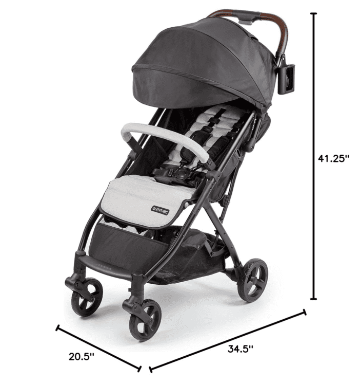 Summer by Ingenuity 3Dquickclose CS+ Compact Fold Stroller, Car-Seat Compatible, Lightweight Stroller with Oversized Canopy, Extra-Large Storage - Image 13