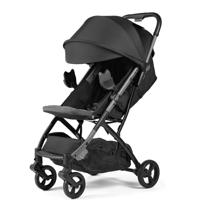 3Dpac CS Compact Stroller, Black – Car Seat Adaptable Baby Lightweight Stroller with Convenient One-Hand Fold, Reclining Seat and Extra-Large Canopy - Image 15