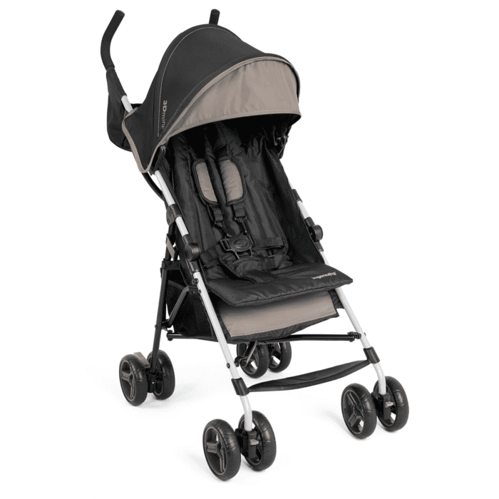 Summer by  3D Mini Convenience Stroller – Lightweight Stroller with Compact Fold, Multi-Position Recline, Canopy with Pop Out Sun Visor – Umbrella Stroller for Travel and More, Cashew Tan