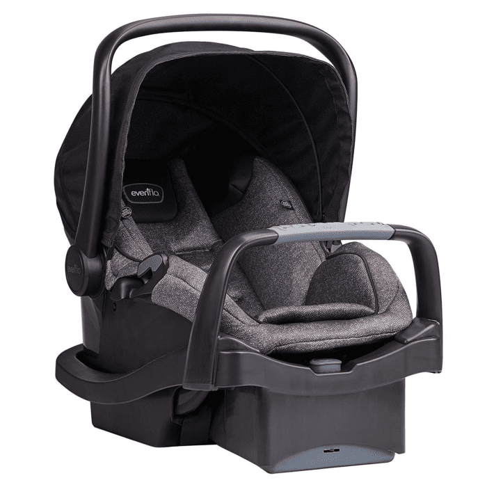 Pivot Modular Travel System with Litemax Infant Car Seat with Anti-Rebound Bar (Casual Gray) - Image 4